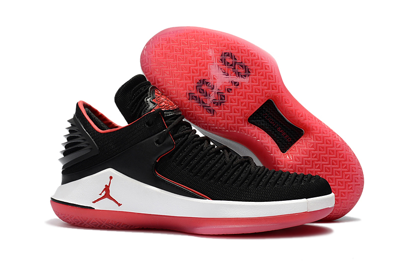 2017 Men Air Jordan XXXII Low Black Red Shoes - Click Image to Close